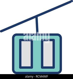Vector Chair lift Icon Stock Vector