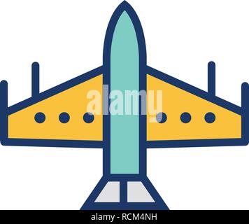 Vector Fighter Jet Icon Stock Vector