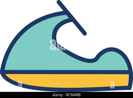 Vector Jet Ski Icon Stock Vector