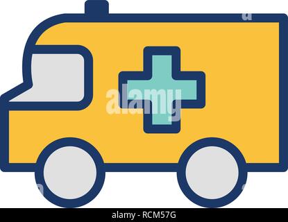 Vector Ambulance Icon Stock Vector