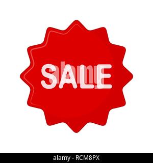 Sale sticker vector icon isolated on transparent background, Sale ...