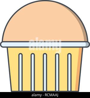 Vector Cupcake Icon Stock Vector