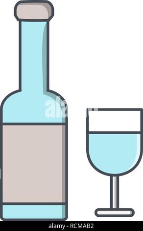 Vector Wine Icon Stock Vector