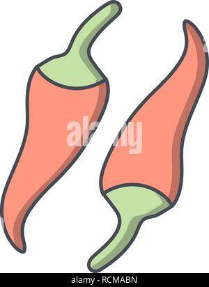 Vector Pepper Icon Stock Vector