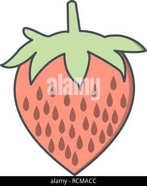 Vector Strawberry Icon Stock Vector
