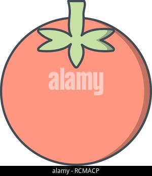 Vector Tomato Icon Stock Vector