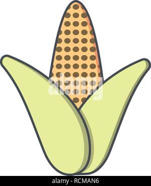 Vector Corn Icon Stock Vector