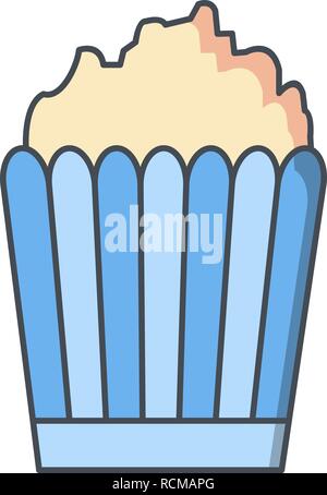 Vector Popcorn Icon Stock Vector