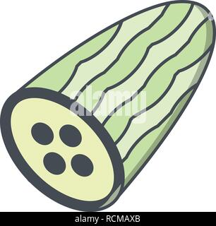 Vector Cucumber Icon Stock Vector