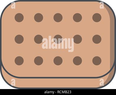 Vector Biscuit Icon Stock Vector