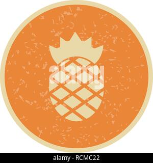 Vector Pineapple Icon Stock Vector