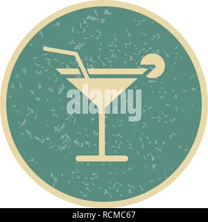 Vector Cocktail Icon Stock Vector
