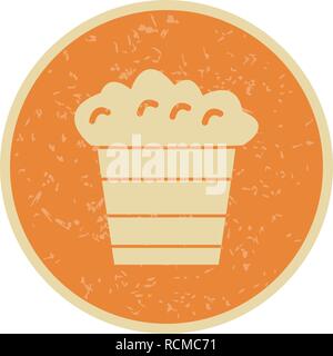 Vector Popcorn Icon Stock Vector