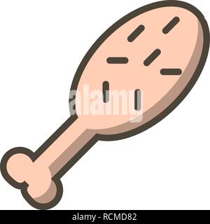 Vector Chicken Icon Stock Vector