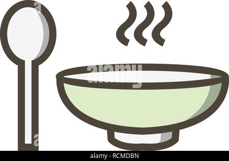 Vector Soup Icon Stock Vector