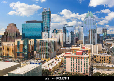 Austin, Texas, USA downtown city skyline. Stock Photo