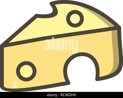Vector Cheese Icon Stock Vector