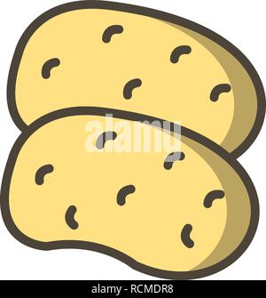 Vector Potatoes Icon Stock Vector