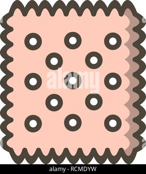 Vector Biscuit Icon Stock Vector