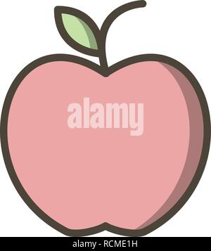Vector Apple Icon Stock Vector