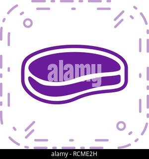 Vector Meat Icon Stock Vector