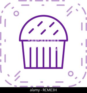 Vector Cupcake Icon Stock Vector