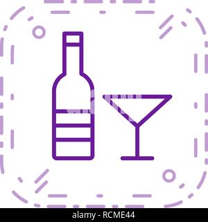 Vector Wine Icon Stock Vector