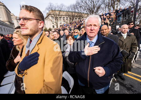 Harrisburg, USA. 15th January, 2019. Guests stand for the pledge of allegiance. Chris Baker Evens / Alamy Live News. Stock Photo