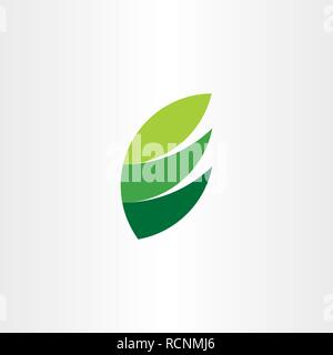 e logo letter green icon leaf natural symbol Stock Vector