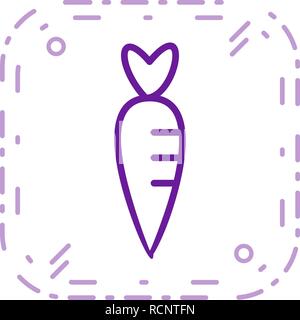 Vector Carrot Icon Stock Vector