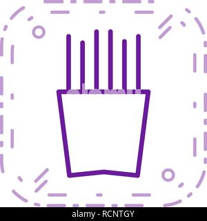 Vector French Fries Icon Stock Vector