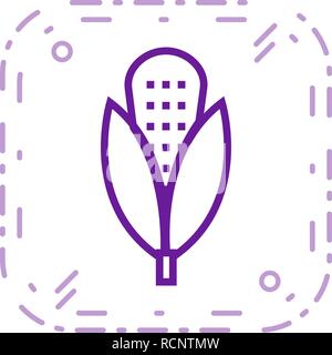 Vector Corn Icon Stock Vector
