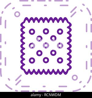 Vector Biscuit Icon Stock Vector