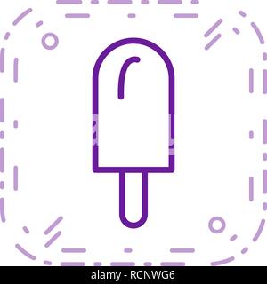 Vector Icecream Icon Stock Vector