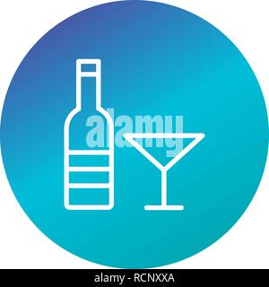 Vector Wine Icon Stock Vector