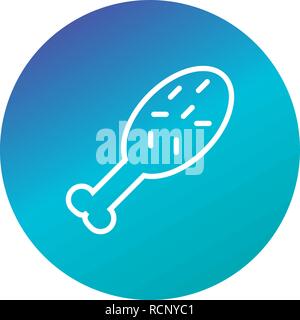 Vector Chicken Icon Stock Vector