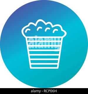 Vector Popcorn Icon Stock Vector