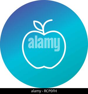 Vector Apple Icon Stock Vector