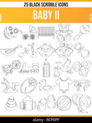 Black pictograms / icons about baby. This icon set is perfect for creative people and designers who need the theme baby in her graphic design. Stock Vector