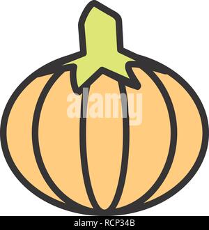 Vector Pumpkin Icon Stock Vector