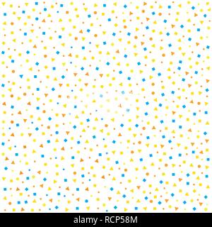 Geometric cute background in flat design. Vector illustration. Abstract geometric art pattern Stock Vector