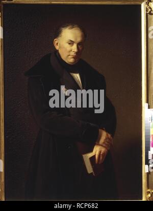 Portrait of the poet Vasily Zhukovsky (1783-1852). Museum: State Art Museum, Tula. Author: ANONYMOUS. Stock Photo
