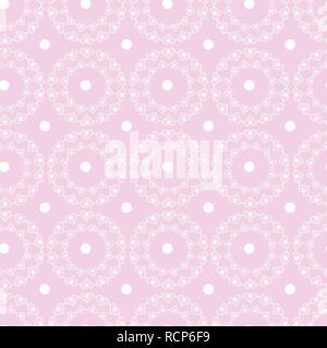 abstract geometric pattern of circles with hearts 10 eps Stock Vector
