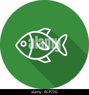 Vector Fish Icon Stock Vector