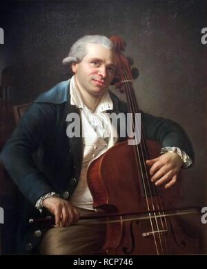 Portrait of the cellist and composer Jean-Louis Duport (1749-1819). Museum: Philharmonie de Paris. Author: Descarsin, Remi-Fursy. Stock Photo