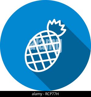 Vector Pineapple Icon Stock Vector