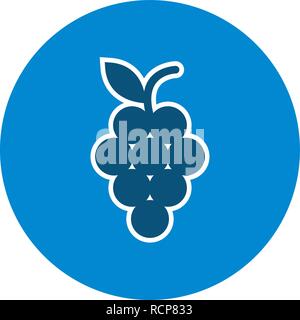 Vector Grapes Icon Stock Vector