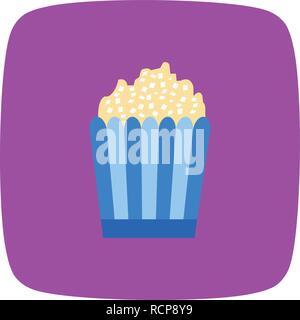 Vector Popcorn Icon Stock Vector