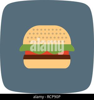 Vector Hamburger Icon Stock Vector