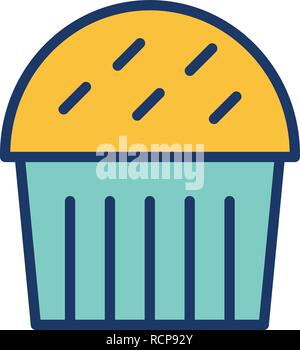 Vector Cupcake Icon Stock Vector